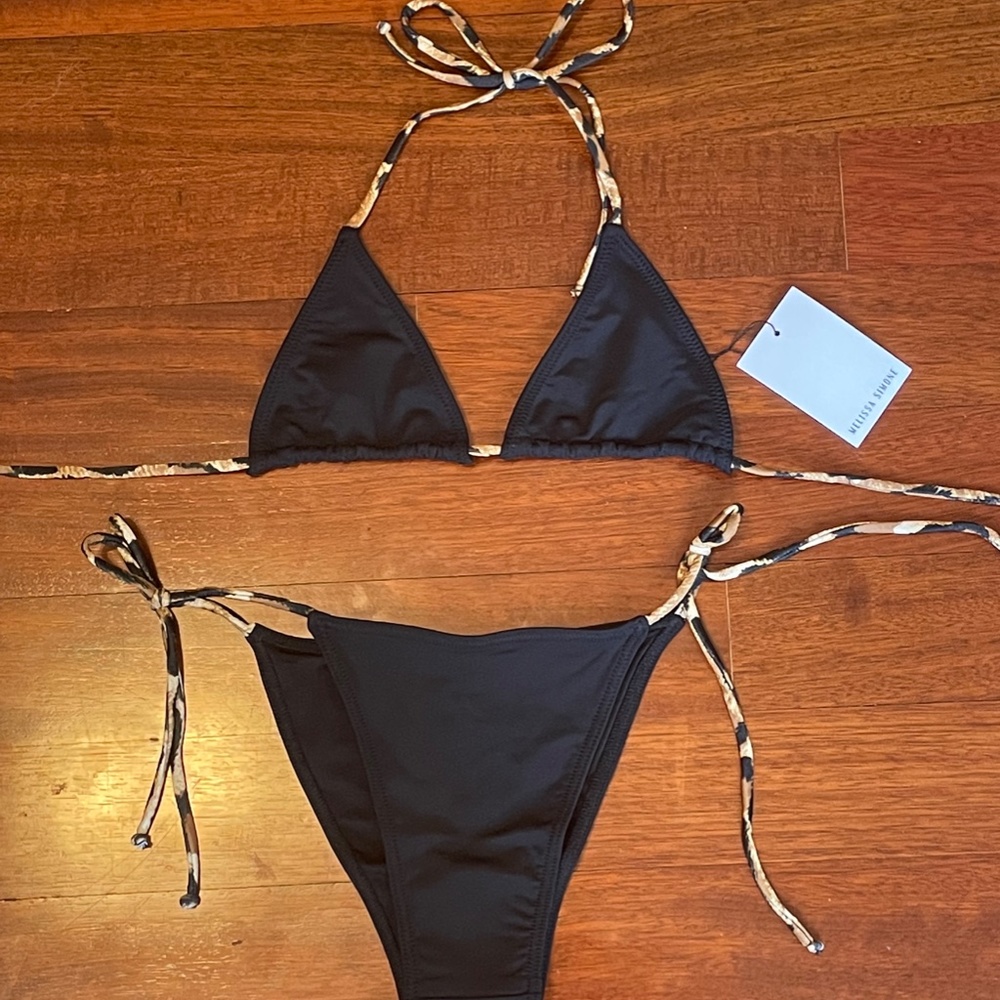 COPY - MELISSA SIMONE LINDA STRING BIKINI TOP AND BOTTOM
